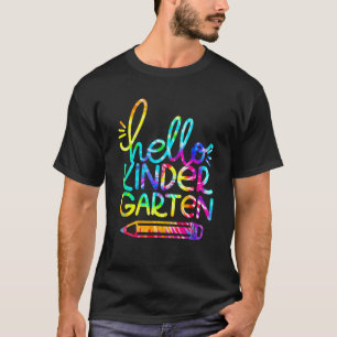 Hello Kindergarten Pencil Back To School Teacher K T-Shirt
