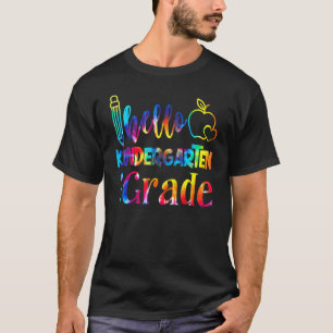Hello Kindergarten Pencil Back To School Teacher K T-Shirt