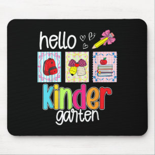 Hello Kindergarten Preppy Back To School Teacher S Mouse Pad