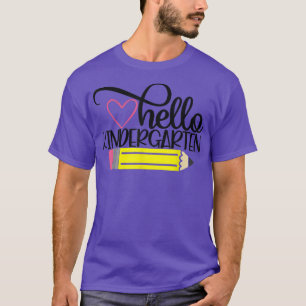 Hello Kindergarten Shirt Back to School Teacher St
