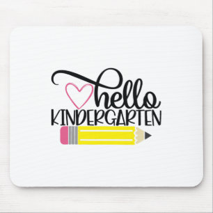 Hello Kindergarten Shirt Ck To School Teacher Stud Mouse Pad