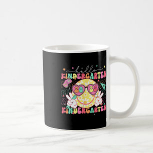 Hello Kindergarten Smile Face Back To School 2025  Coffee Mug