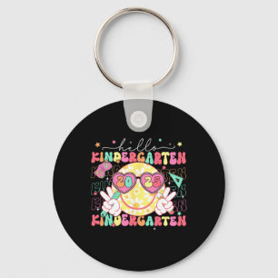 Hello Kindergarten Smile Face Back To School 2025 Key Ring