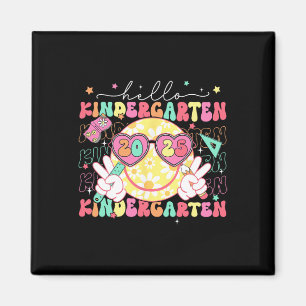 Hello Kindergarten Smile Face Back To School 2025 Magnet