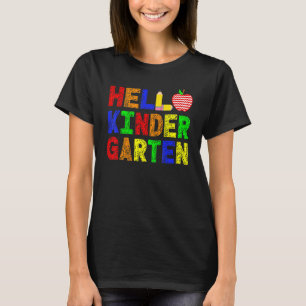 Hello Kindergarten Squad My First Day Of Kindergar T-Shirt