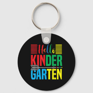 Hello Kindergarten Teacher Back To School Key Ring