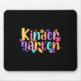 Hello Kindergarten Teacher Girls Kid Preppy Back T Mouse Pad