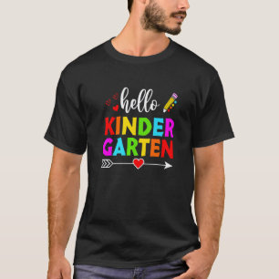 Hello Kindergarten Teacher Kids Students T-Shirt