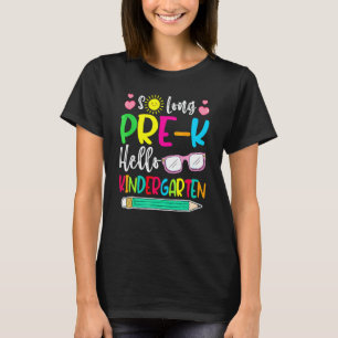 Hello Kindergarten Teacher Student Back To School T-Shirt