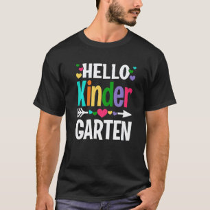 Hello Kindergarten Teacher Student Back To School T-Shirt