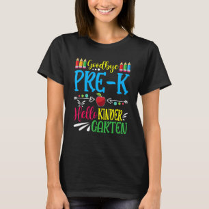 Hello Kindergarten Teacher Student Back To School T-Shirt
