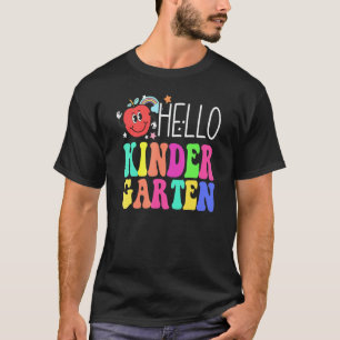 Hello Kindergarten Teacher Students Back To School T-Shirt