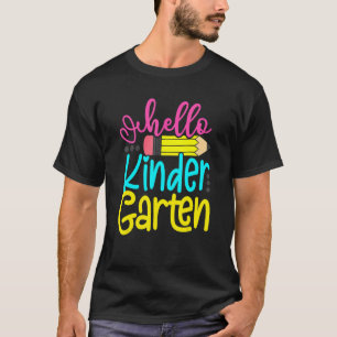 Hello Kindergarten Teacher Students Back To School T-Shirt