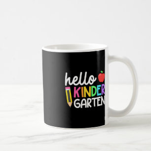 Hello Kindergarten Team Kinder Back to School Teac Coffee Mug
