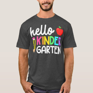 Hello Kindergarten Team Kinder Back To School Teac T-Shirt