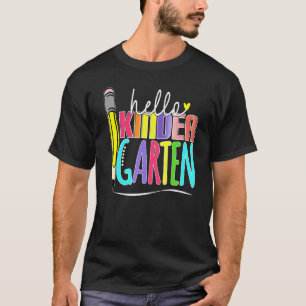 Hello Kindergarten Team Kinder Back To School Teac T-Shirt