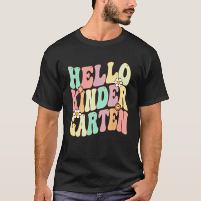 Hello Kindergarten Team Kinder Back To School Teac T-Shirt (Front)