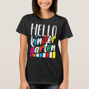 Hello Kindergarten Team Kinder Back To School Teac T-Shirt