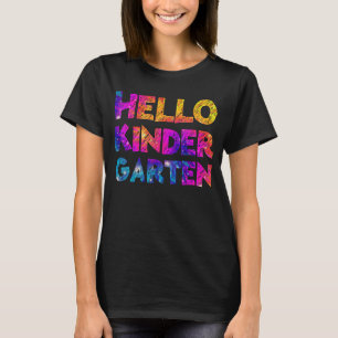 Hello Kindergarten Team Kinder  Back To School Tie T-Shirt