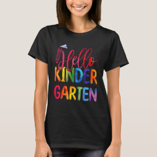 Hello Kindergarten Team Kinder Back To School Tie T-Shirt