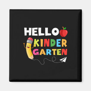 Hello Kindergarten Team Kindergarten Back to Schoo Magnet