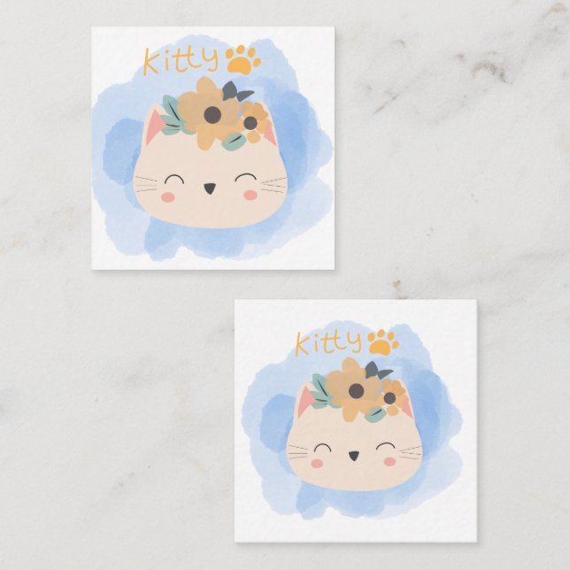     Hello Kitty Square Business Card (Front/Back)