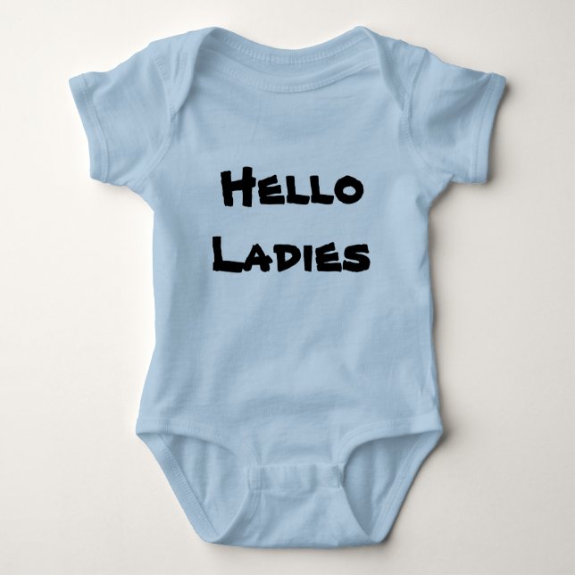 Hello Ladies Baby Bodysuit (Front)