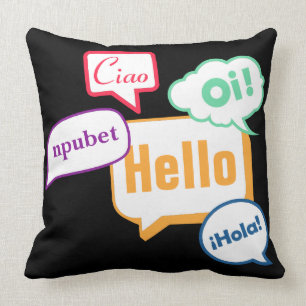 Hello Languages Cushion