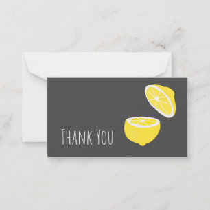 Hello Lemon modern yellow fruit Card