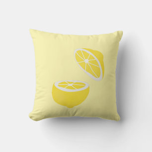 Hello Lemon modern yellow fruit Cushion
