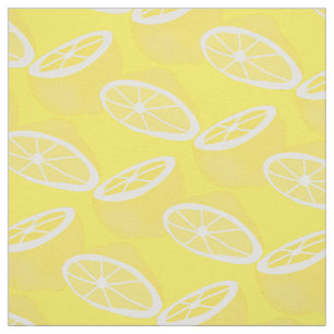 Hello Lemon modern yellow fruit Fabric
