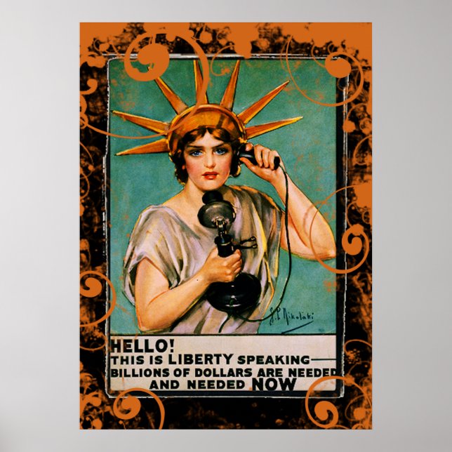 Hello Liberty Speaking Billions Needed NOW Poster (Front)
