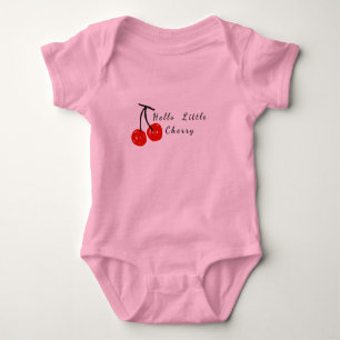 Hello litlle cherry baby bodysuit