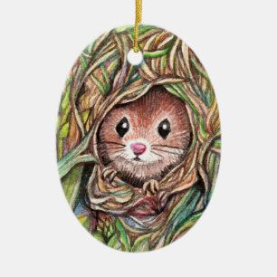 Hello Little Friend Ceramic Ornament