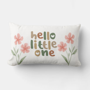 "Hello Little One" Print Nursery  Lumbar Cushion