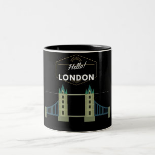 Hello London Two-Tone Coffee Mug