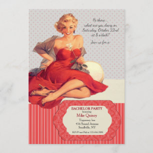 Hello Love Bachelor Party Invitation