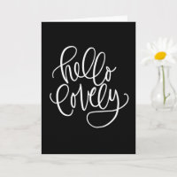 HELLO LOVELY | Elegant Hand-Lettered Calligraphy