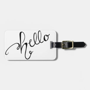 Hello Luggage Tag
