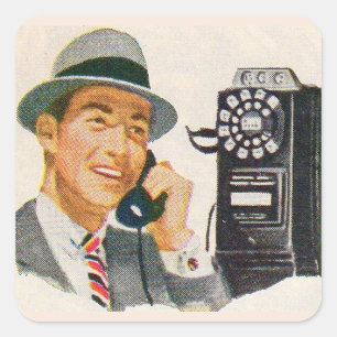 Hello, Mabel? It's Tony. Square Sticker
