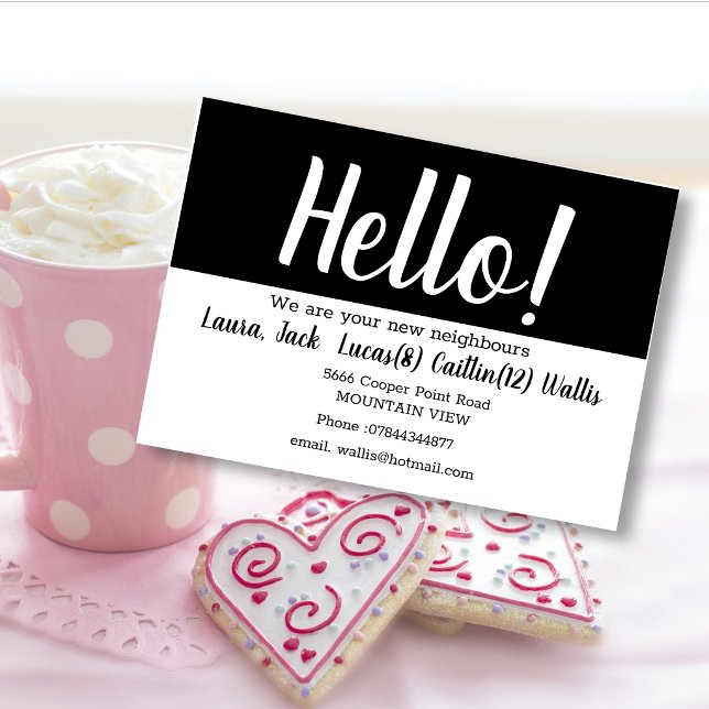 Hello meet the neighbours postcard (Creator Uploaded)