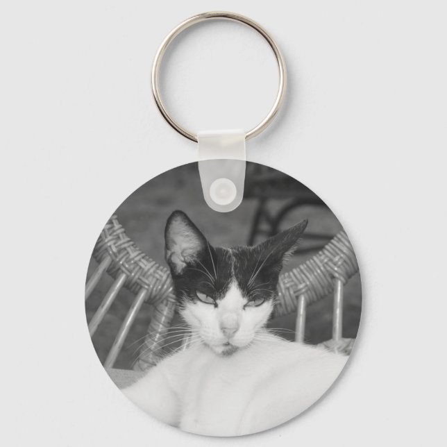 Hello, Meow... Key Ring (Front)