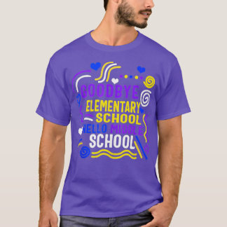 Hello Middle School Goodbye Elementary School Grad T-Shirt