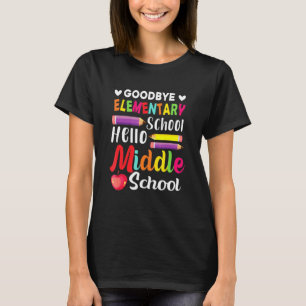 Hello Middle School Graduation Elementary School T-Shirt