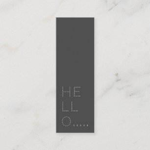 Hello minimalist Dots Mini Business Card