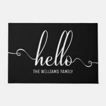 Hello Modern Typography White and Black