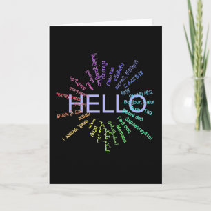 Hello (Multi Language) Greeting Cards