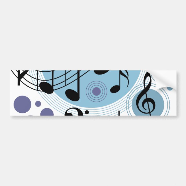 hello music bumper sticker (Front)