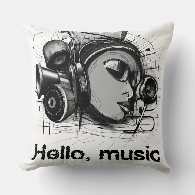 hello music cushion (Front)