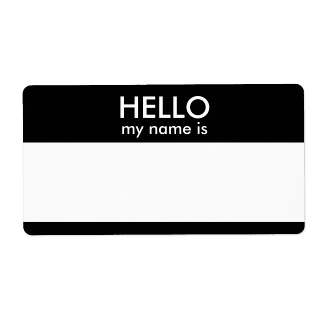 HELLO my name is (Front)